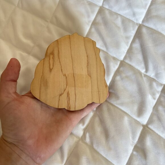 1 Wooden Coaster Brown Dog Cockapoo Drinks Cute Art - Picture 5 of 6